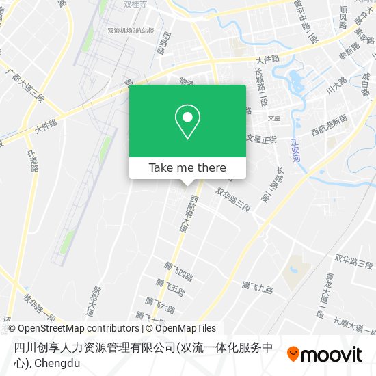 四川创享人力资源管理有限公司(双流一体化服务中心) map