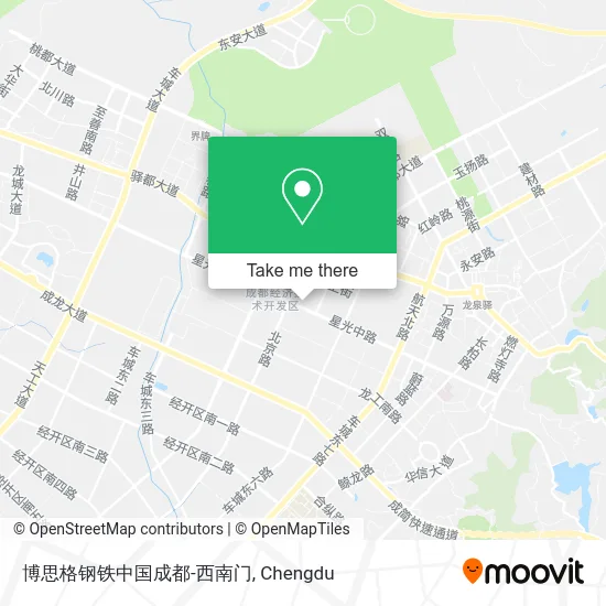 博思格钢铁中国成都-西南门 map