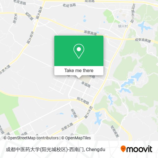 成都中医药大学(阳光城校区)-西南门 map