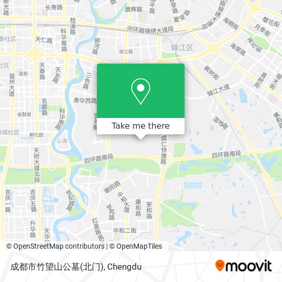 成都市竹望山公墓(北门) map