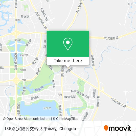 t35路(兴隆公交站-太平车站) map