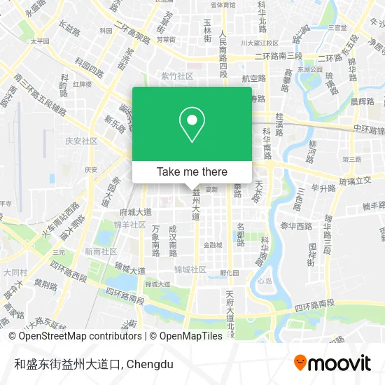 和盛东街益州大道口 map