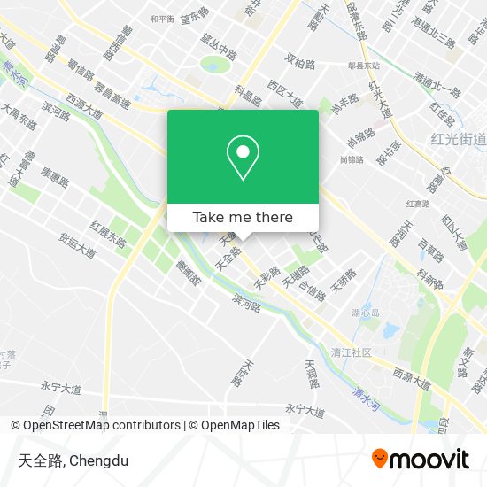 天全路 map
