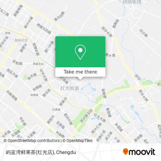 屿蓝湾鲜果茶(红光店) map