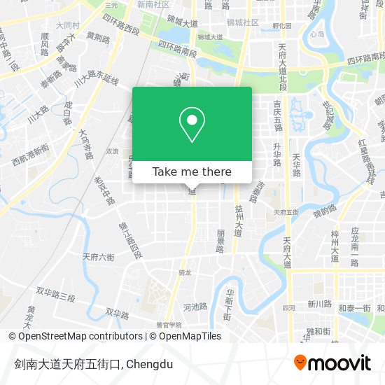 剑南大道天府五街口 map