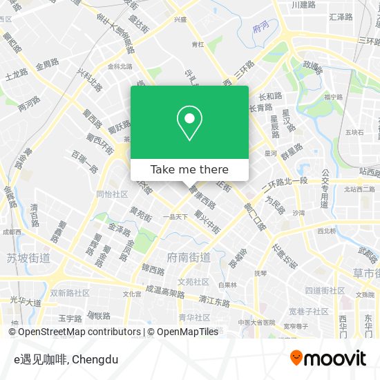 e遇见咖啡 map