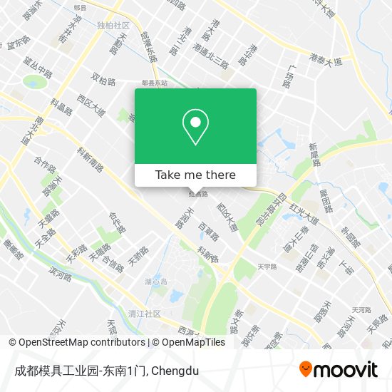 成都模具工业园-东南1门 map