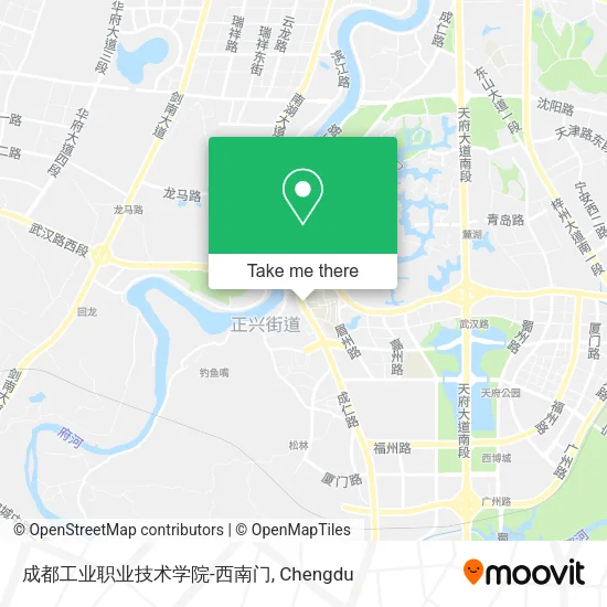 成都工业职业技术学院-西南门 map