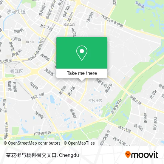 茶花街与杨树街交叉口 map