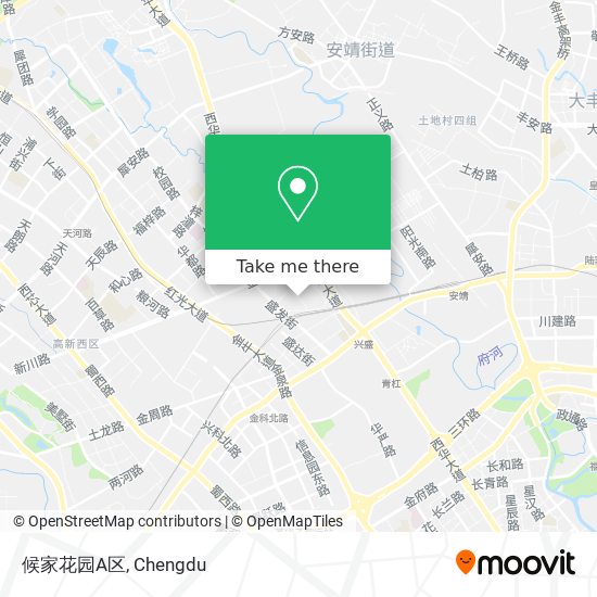 候家花园A区 map