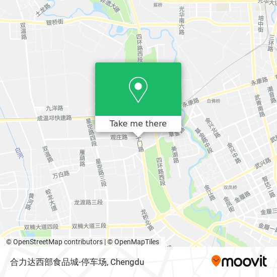 合力达西部食品城-停车场 map