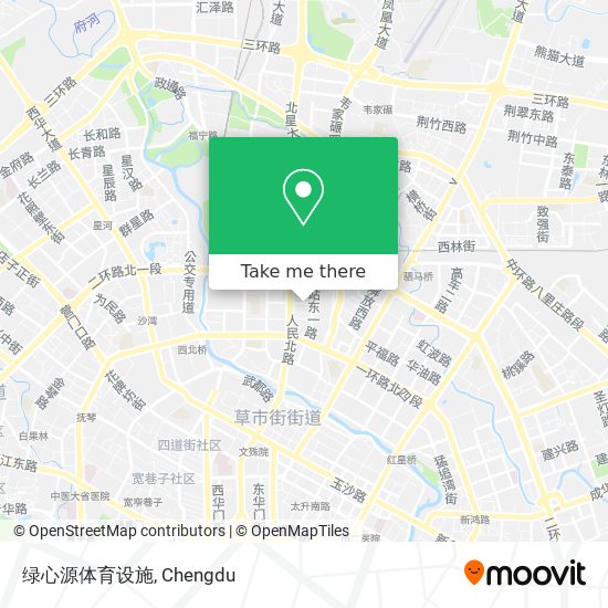 绿心源体育设施 map