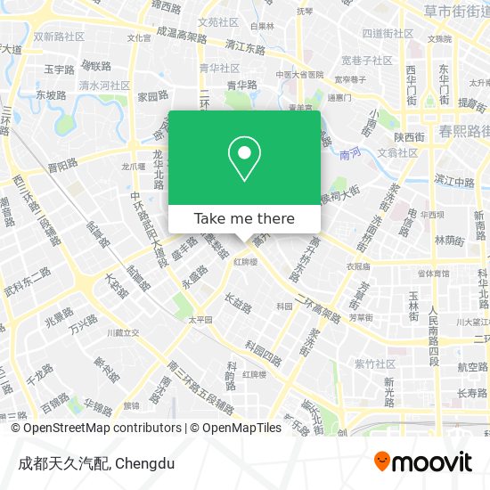 成都天久汽配 map