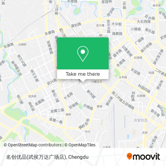 名创优品(武侯万达广场店) map