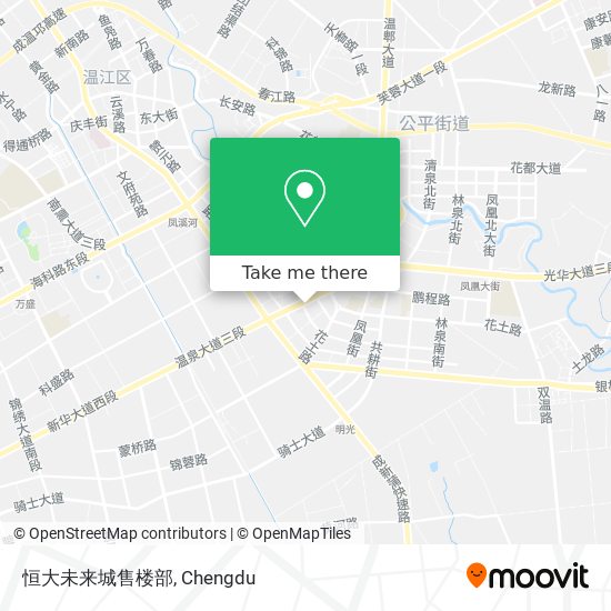 恒大未来城售楼部 map