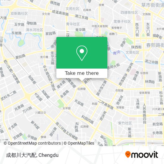 成都川大汽配 map