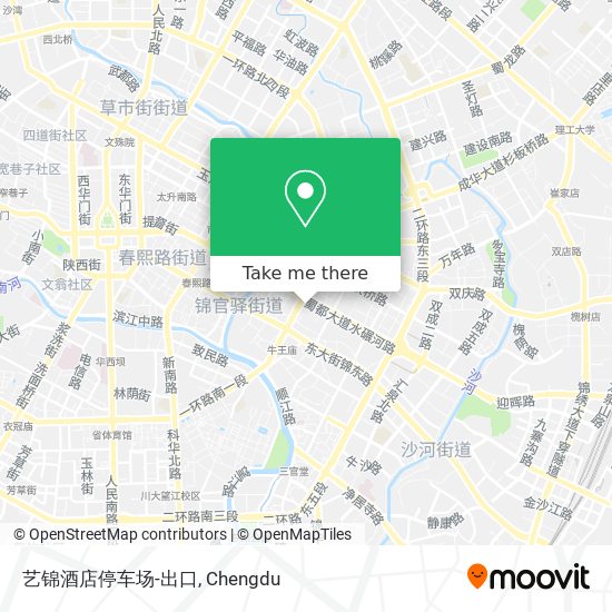 艺锦酒店停车场-出口 map