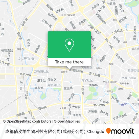 成都俏皮羊生物科技有限公司(成都分公司) map