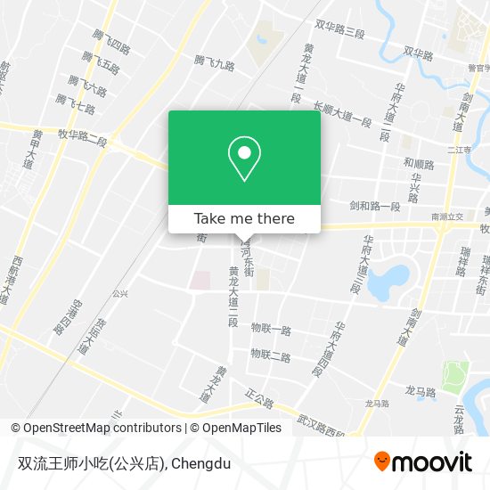 双流王师小吃(公兴店) map