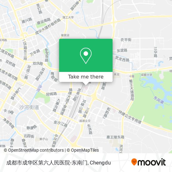成都市成华区第六人民医院-东南门 map