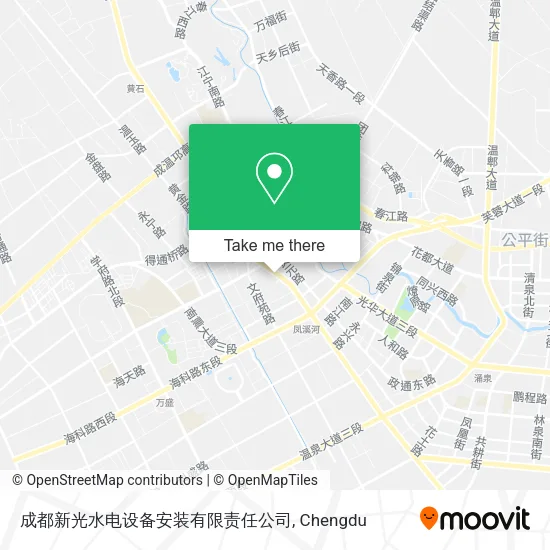 成都新光水电设备安装有限责任公司 map