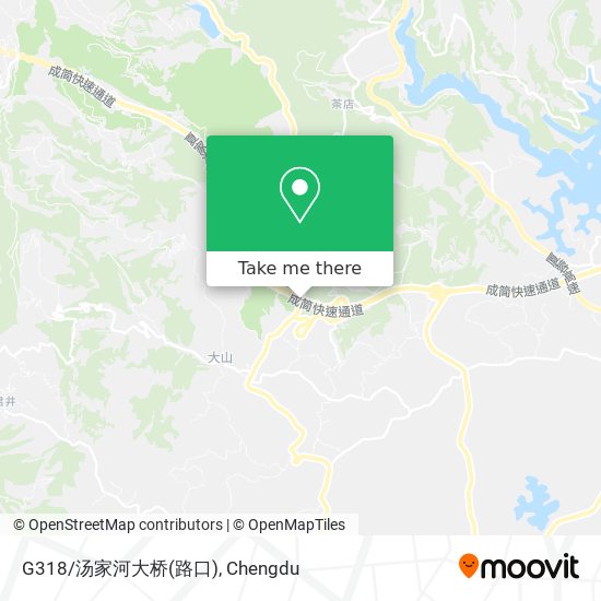G318/汤家河大桥(路口) map