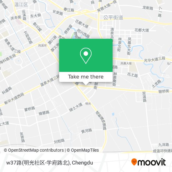 w37路(明光社区-学府路北) map
