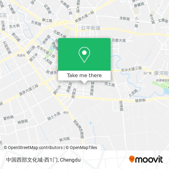 中国西部文化城-西1门 map