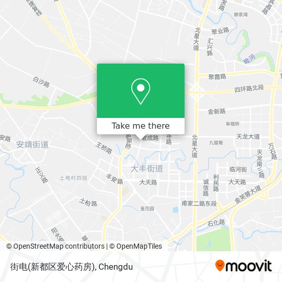街电(新都区爱心药房) map