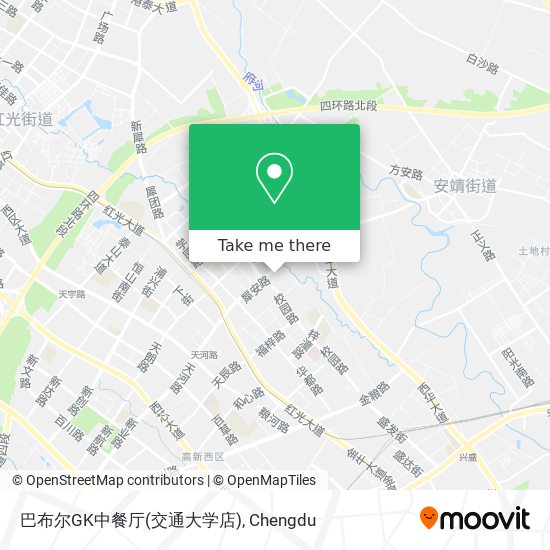 巴布尔GK中餐厅(交通大学店) map