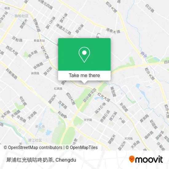 犀浦红光镇咕咚奶茶 map