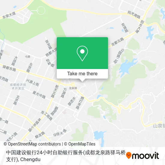 中国建设银行24小时自助银行服务(成都龙泉路驿马桥支行) map