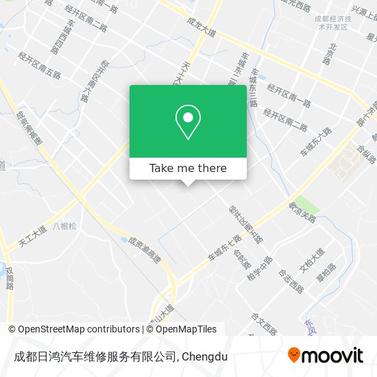 成都日鸿汽车维修服务有限公司 map