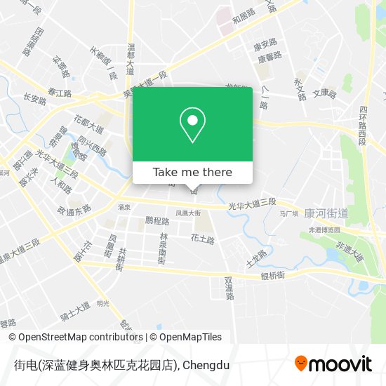 街电(深蓝健身奥林匹克花园店) map