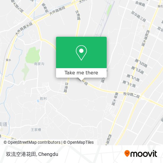 双流空港花田 map
