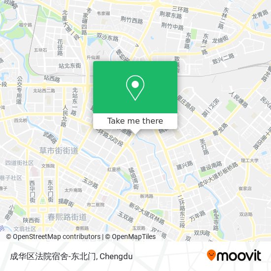 成华区法院宿舍-东北门 map