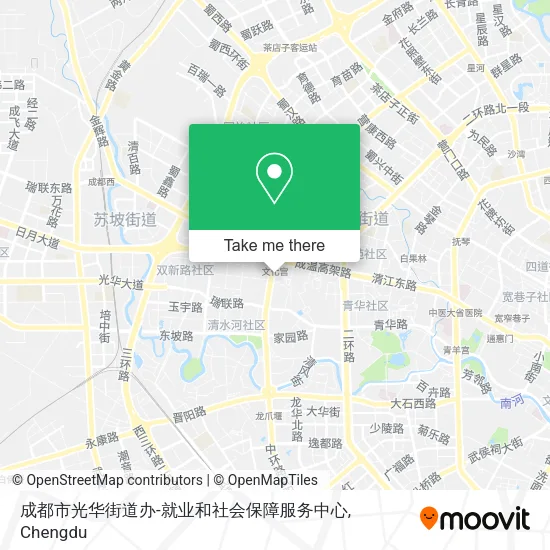成都市光华街道办-就业和社会保障服务中心 map