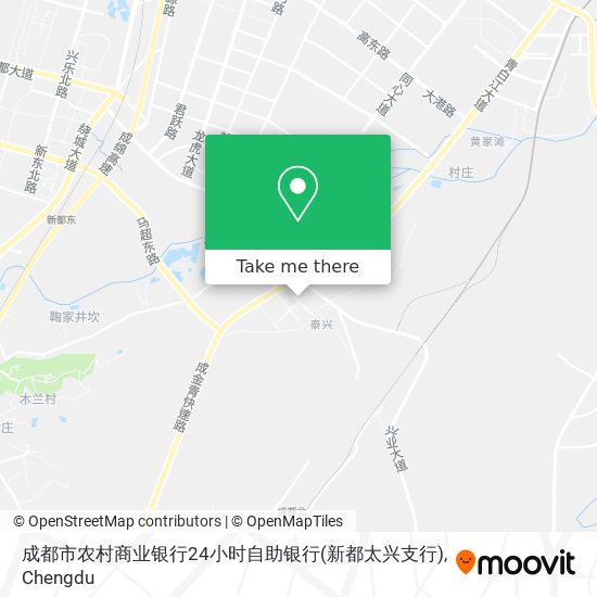 成都市农村商业银行24小时自助银行(新都太兴支行) map