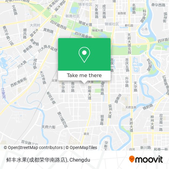 鲜丰水果(成都荣华南路店) map