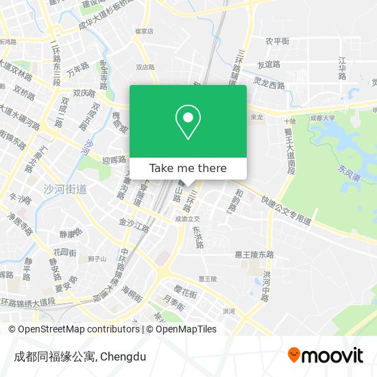 成都同福缘公寓 map