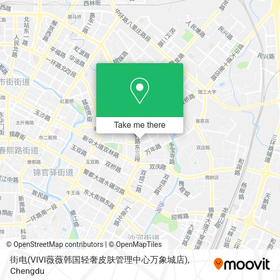 街电(VIVI薇薇韩国轻奢皮肤管理中心万象城店) map