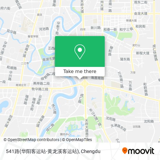541路(华阳客运站-黄龙溪客运站) map