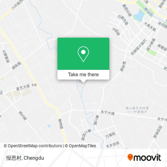 报恩村 map