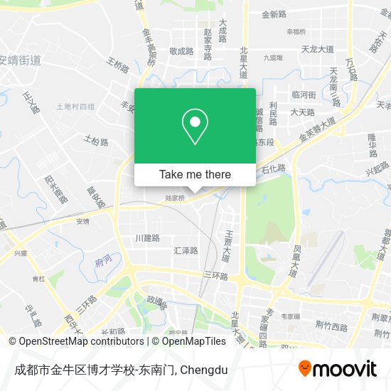 成都市金牛区博才学校-东南门 map