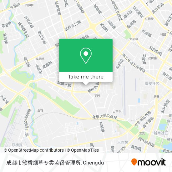 成都市簇桥烟草专卖监督管理所 map
