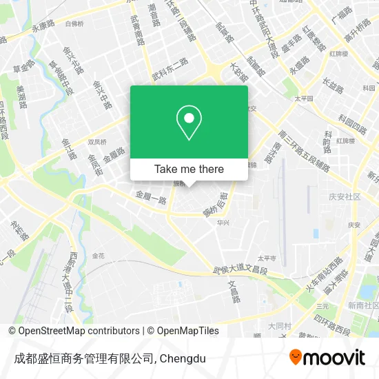 成都盛恒商务管理有限公司 map