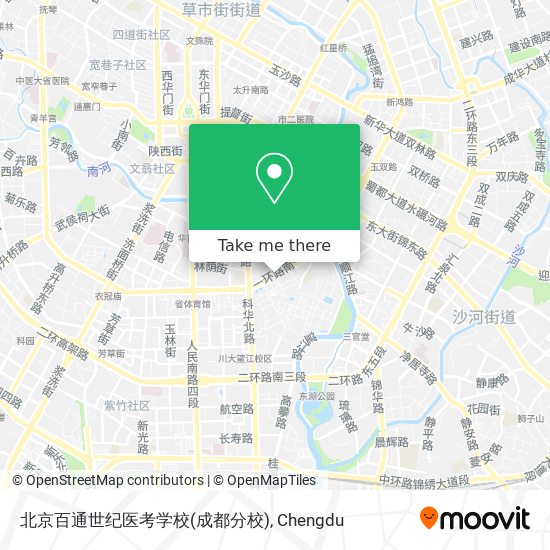 北京百通世纪医考学校(成都分校) map