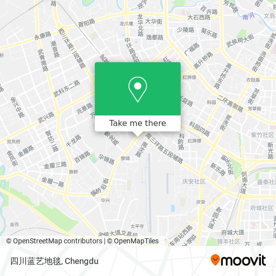 四川蓝艺地毯 map
