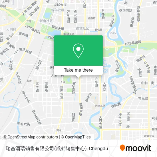 瑞基酒瑞销售有限公司(成都销售中心) map