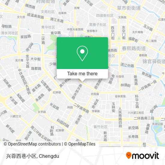兴蓉西巷小区 map